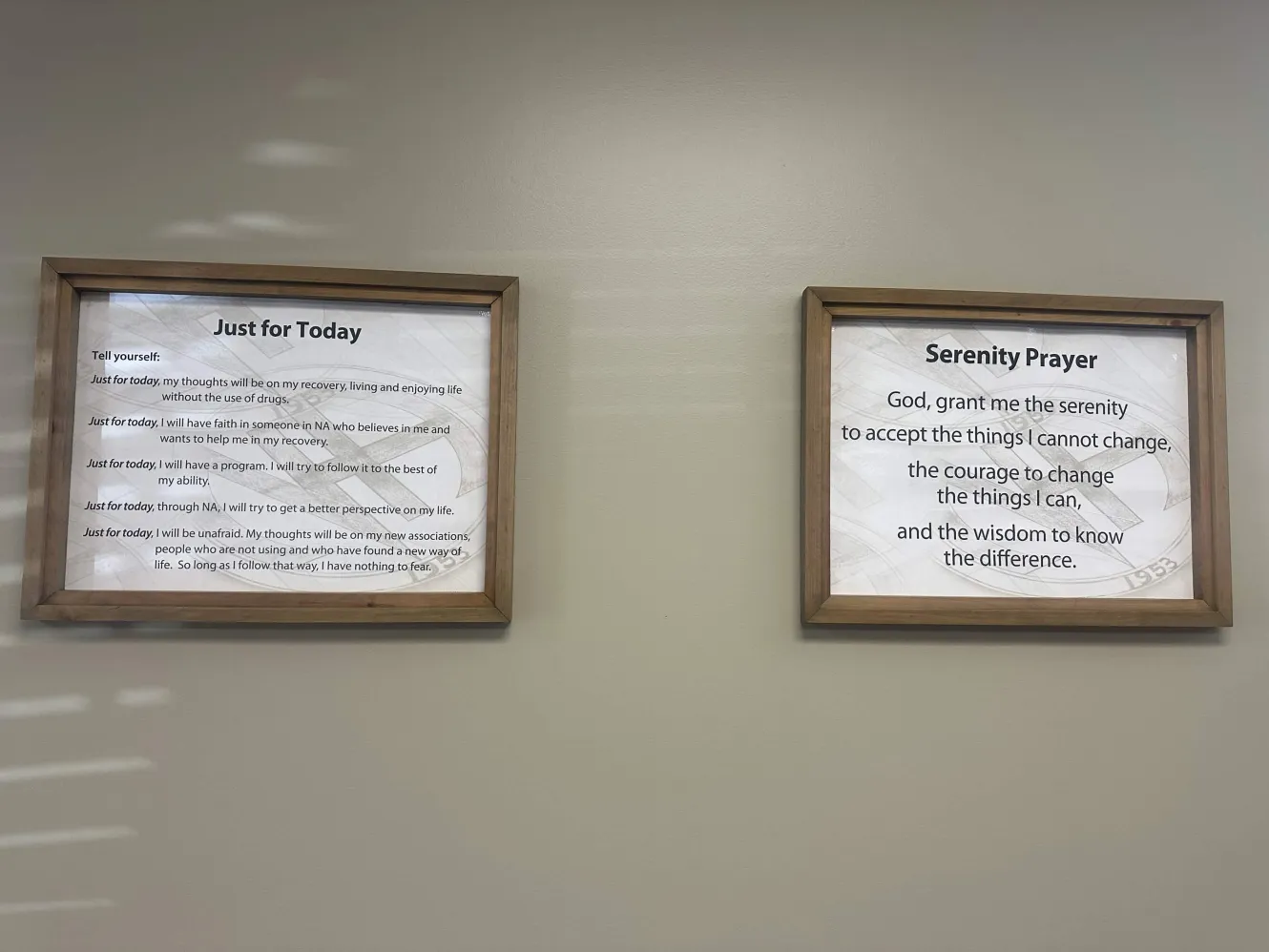 Meeting-space detail — room set for confidentiality and comfort during weekly meetings